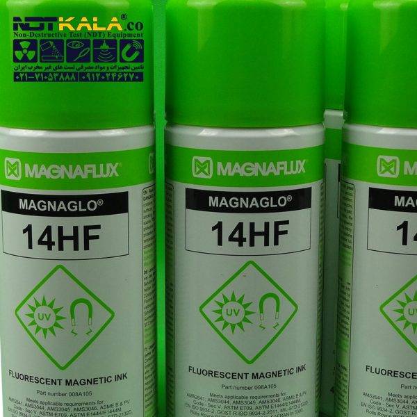 14HF Oil-Based Fluorescent Magnetic Particle Ink MAGNAFLUX اسپری MT فلورسنت14HF برند مگنافلاکس
