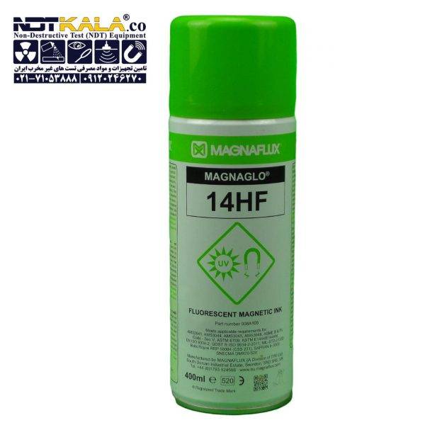 14HF Oil-Based Fluorescent Magnetic Particle Ink MAGNAFLUX اسپری MT فلورسنت14HF برند مگنافلاکس