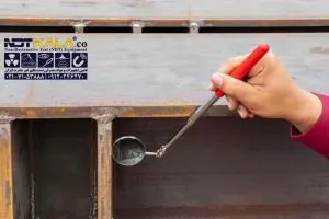 قیمت خرید ارزان آینه بازرسی جوش تلسکوپی چراغدار inspection mirror with light