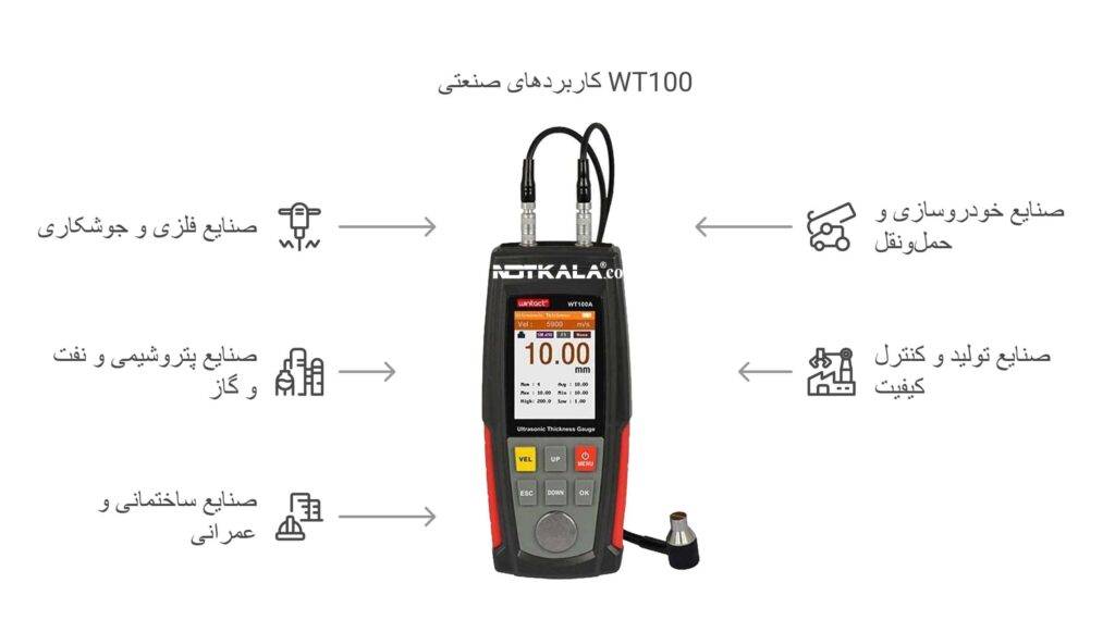 قیمت و خرید ارزان ضخامت سنج التراسونیک وینتکت Wintact WT100A