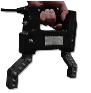 یوک ذرات مغناطیسی مگنافلاکس تست mt yoke magnaflux magnetic testing ac dc