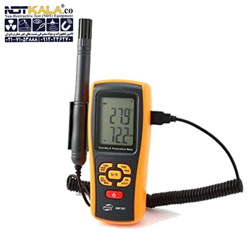 خرید قیمت ارزان دماسنج رطوبت سنج محیطی دیجیتالی نمایندگی بنتک Humidity Temperature Meter GM1361