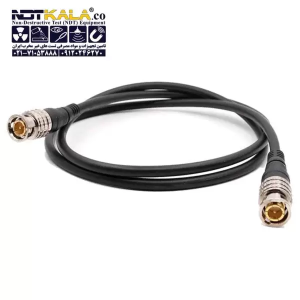 کابل دستگاه تست التراسونیک (کابل دستگاه ut) و دستگاه ضخامت سنج BNCبه BNC (بی ان سی به بی ان سی) مارک داپلر Ultrasonic Single Cable – Doppler (1)