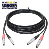 کابل دستگاه تست التراسونیک (کابل دستگاه ut) و دستگاه ضخامت سنج LEMO-00 به LEMO-00 (لمو00 به لمو 00) مارک داپلر Ultrasonic Dual Cable – Doppler (1)