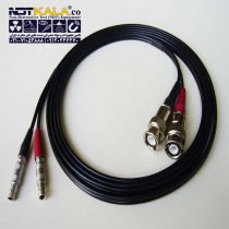 کابل دستگاه تست التراسونیک (کابل دستگاه ut) و دستگاه ضخامت سنج LEMO-1 به BNC (لمو1 به بی ان سی) مارک داپلر Ultrasonic Dual Cable – Doppler (1)