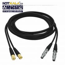 کابل دستگاه تست التراسونیک (کابل دستگاه ut) و دستگاه ضخامت سنج LEMO-1 به Microdot (لمو1 به میکرودات) مارک داپلر Ultrasonic Dual Cable – Doppler (1)