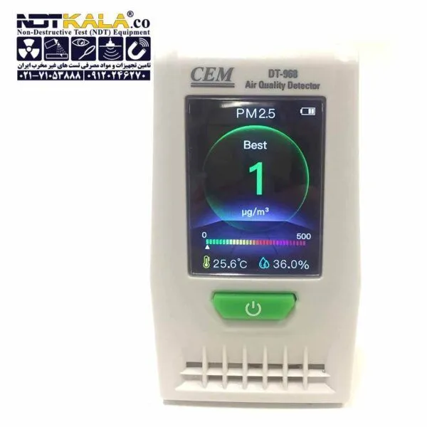 Air Particle Counter Desktop Air Particle Counter DT-968 غبارسنج سی ای ام
