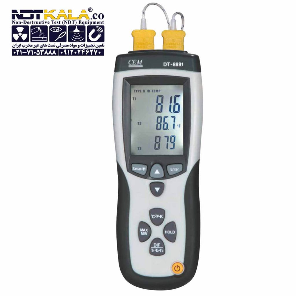 دماسنج ترمومتر دیجیتالی تماسی سی ای ام CEM DT-8891 DIGITAL THERMOMETER