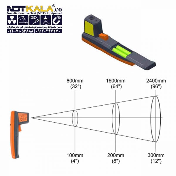 دماسنج ترمومتر دیجیتالی لیزری الکومتر Infrared Digital Thermometer elcometer 214 (2