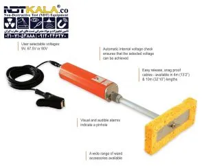 تست هالیدی دتکتور منفذیاب الکومتر Elcometer 270 Pinhole Detector holiday detector