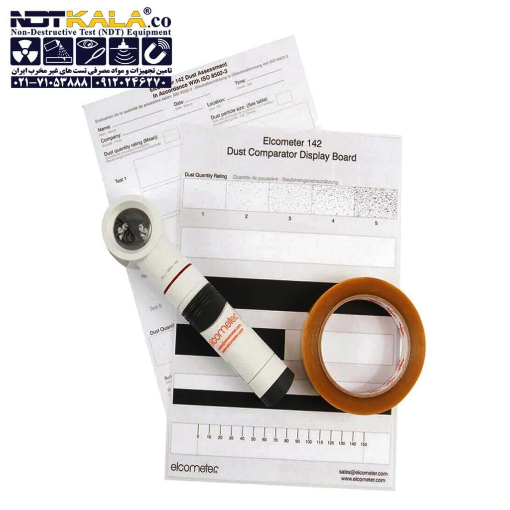 کیت تست نوار گرد و غبار Elcometer 142 ISO 8502-3 Dust Tape Test Kit