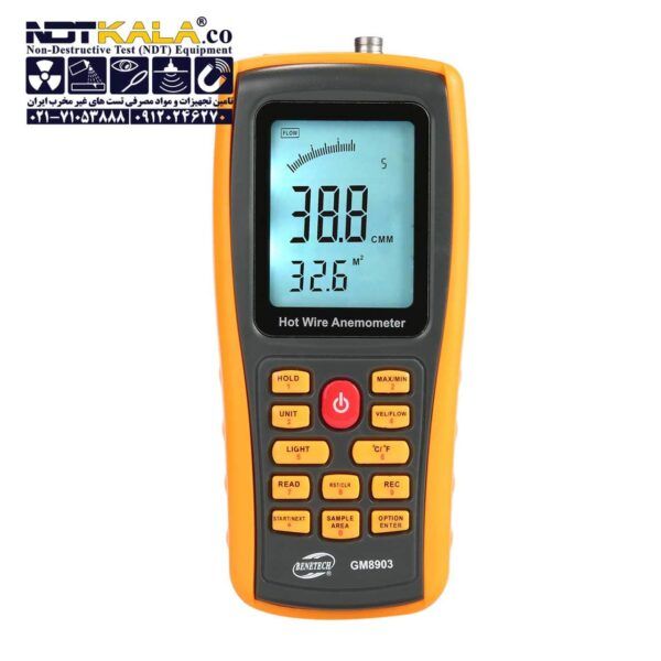 قیمت و خرید فلومتر هوا سرعت سنج باد هات وایر ارزان قیمت بنتک بادسنج Hot Wire Anemometer GM8903