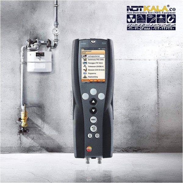 نشت یاب گاز خانگی و سیستم لوله کشی گاز و آب فشار سنج تستو testo 324 Pressure gas leak detector