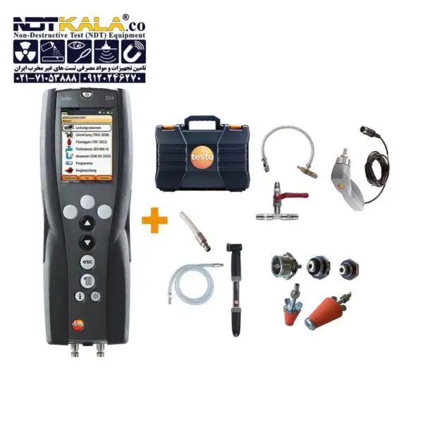 نشت یاب گاز خانگی و سیستم لوله کشی گاز و آب فشار سنج تستو testo 324 Pressure gas leak detector