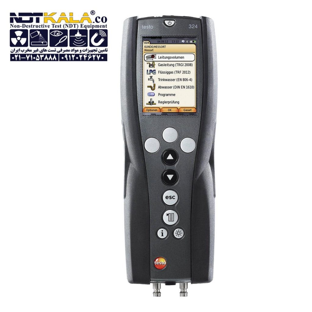 نشت یاب گاز خانگی و سیستم لوله کشی گاز و آب فشار سنج تستو testo 324 Pressure gas leak detector