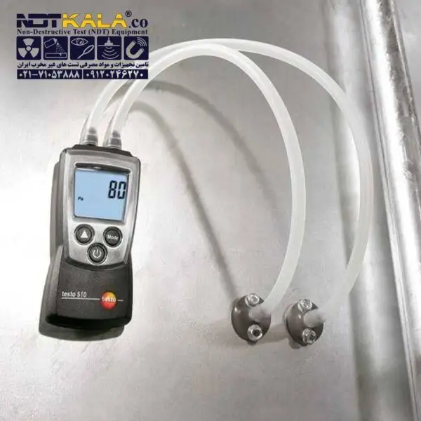 فشارسنج مانومتر تفاضلی بادسنج لوله پیتوت اختلاف فشار فشارسنج دیجیتالی تستو testo 510 Digital manometer