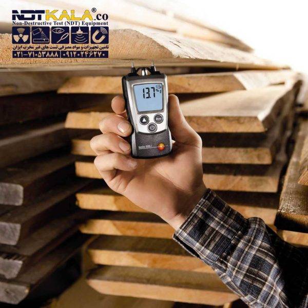 رطوبت سنج چوب و کاغذ و مصالح ساختمانی تستو دماسنج testo 606-2 Moisture Meter Air Temperature and Humidity