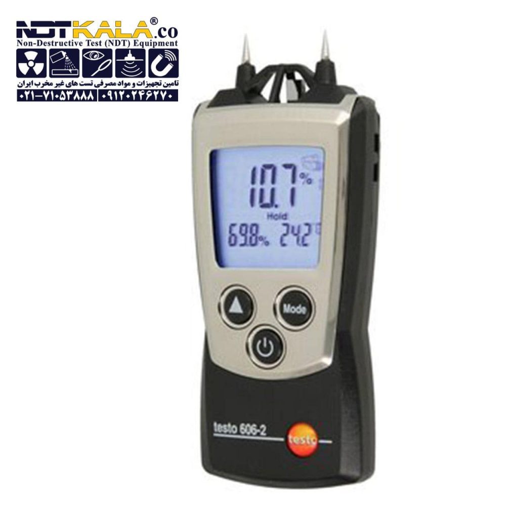 رطوبت سنج چوب و کاغذ و مصالح ساختمانی تستو دماسنج testo 606-2 Moisture Meter Air Temperature and Humidity