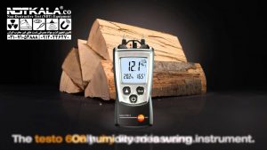 رطوبت سنج چوب و کاغذ و مصالح ساختمانی تستو دماسنج testo 606-2 Moisture Meter Air Temperature and Humidity