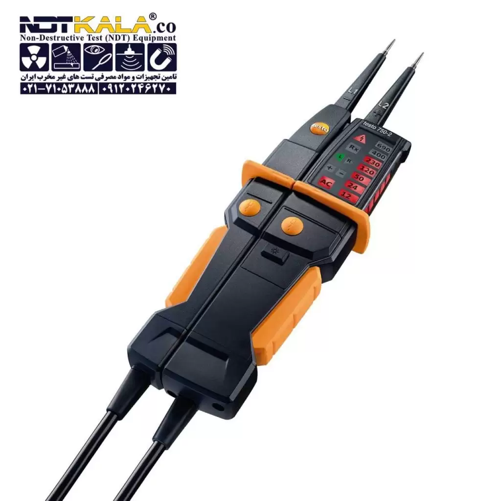 تستر ولتاژ دیجیتال قیمت مناسب ارزان مولتی متر قلمی پرتابل testo 750-3750-1 750-2 Digital Voltage Tester GFCI Test