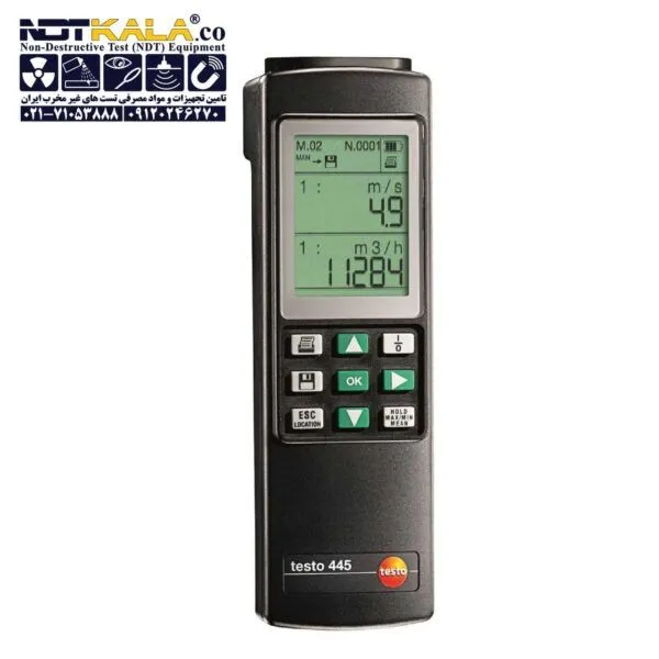 تستر سیستم تهویه مطبوع تستو testo 445 climate measuring instrument
