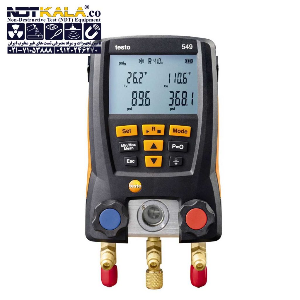 قیمت خرید ارزان گیج منیفولد دیجیتال دو شیر مولتی پارامتر تستو testo 549 Digital manifold