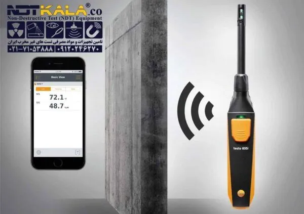 خرید قیمت ارزان دماسنج رطوبت سنج هوشمند تستو testo 605i Thermohygrometer