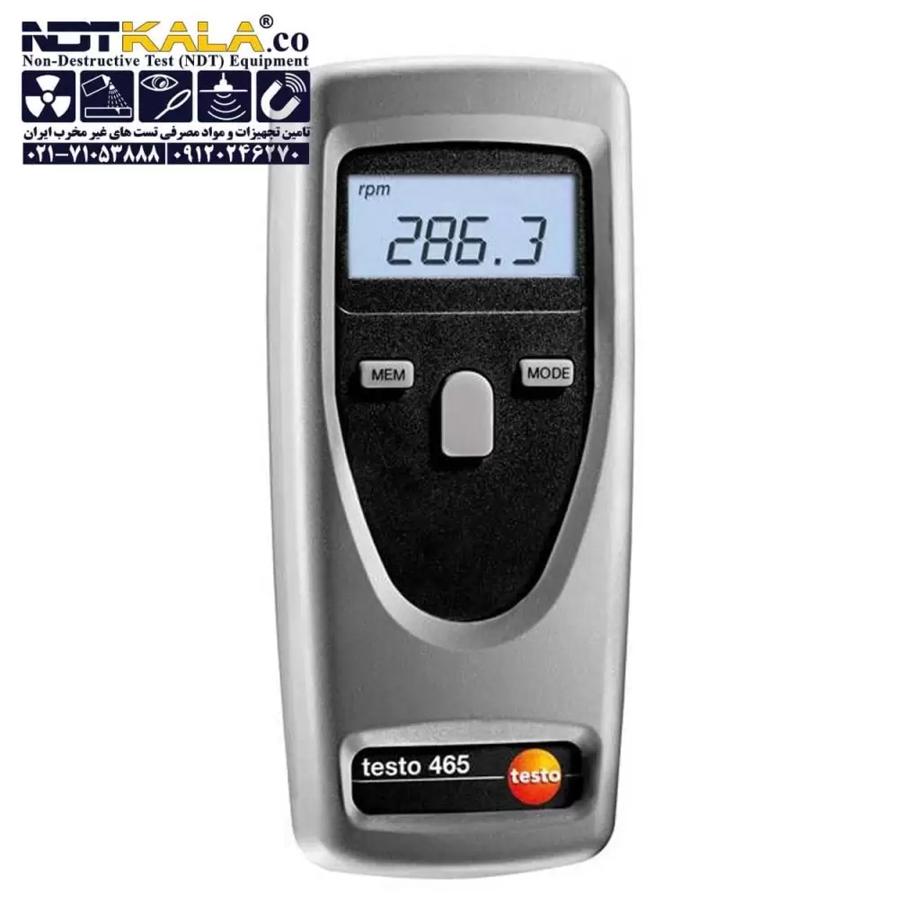 خرید قیمت ارزان تاکومتر دورسنج لیزری نوری تستو testo 465 Tachometer