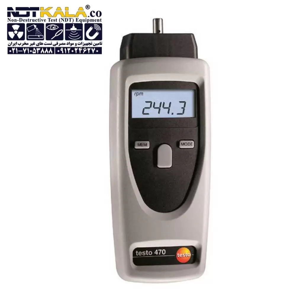 خرید قیمت ارزان تاکومتر دورسنج لیزری مکانیکی تستو testo 470 Tachometer