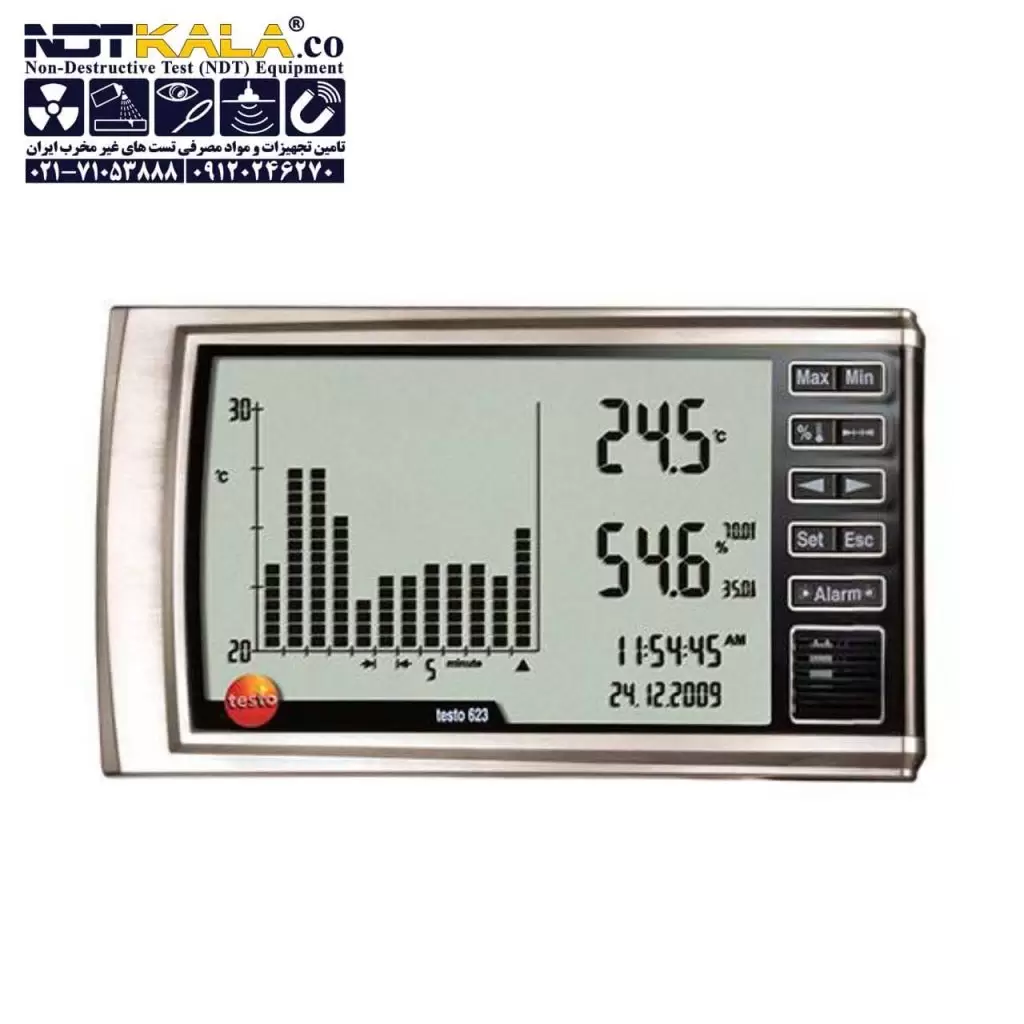 ترموگراف دما رطوبت سنج تستو testo 623 Thermohygrometer