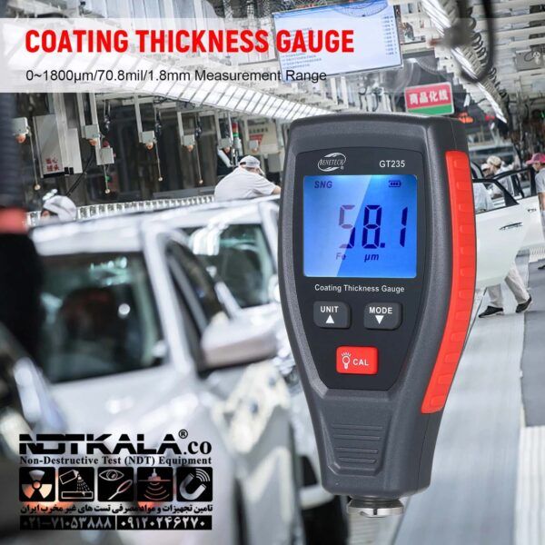 خرید قیمت ارزان ضخامت سنج رنگ تستر رنگ خودرو بنتک Coating Thickness Guage GT235