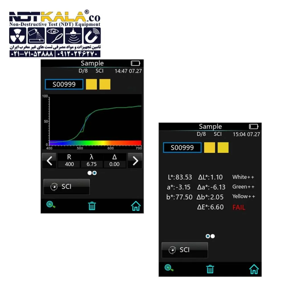 اسپکتروفتومتر رنگ سنج 3NH CR8