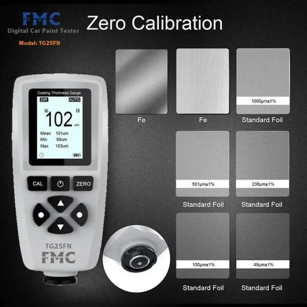 خرید قیمت ارزان تستر کارشناسی رنگ خودرو ضخامت سنج رنگ FMC TG25FN
