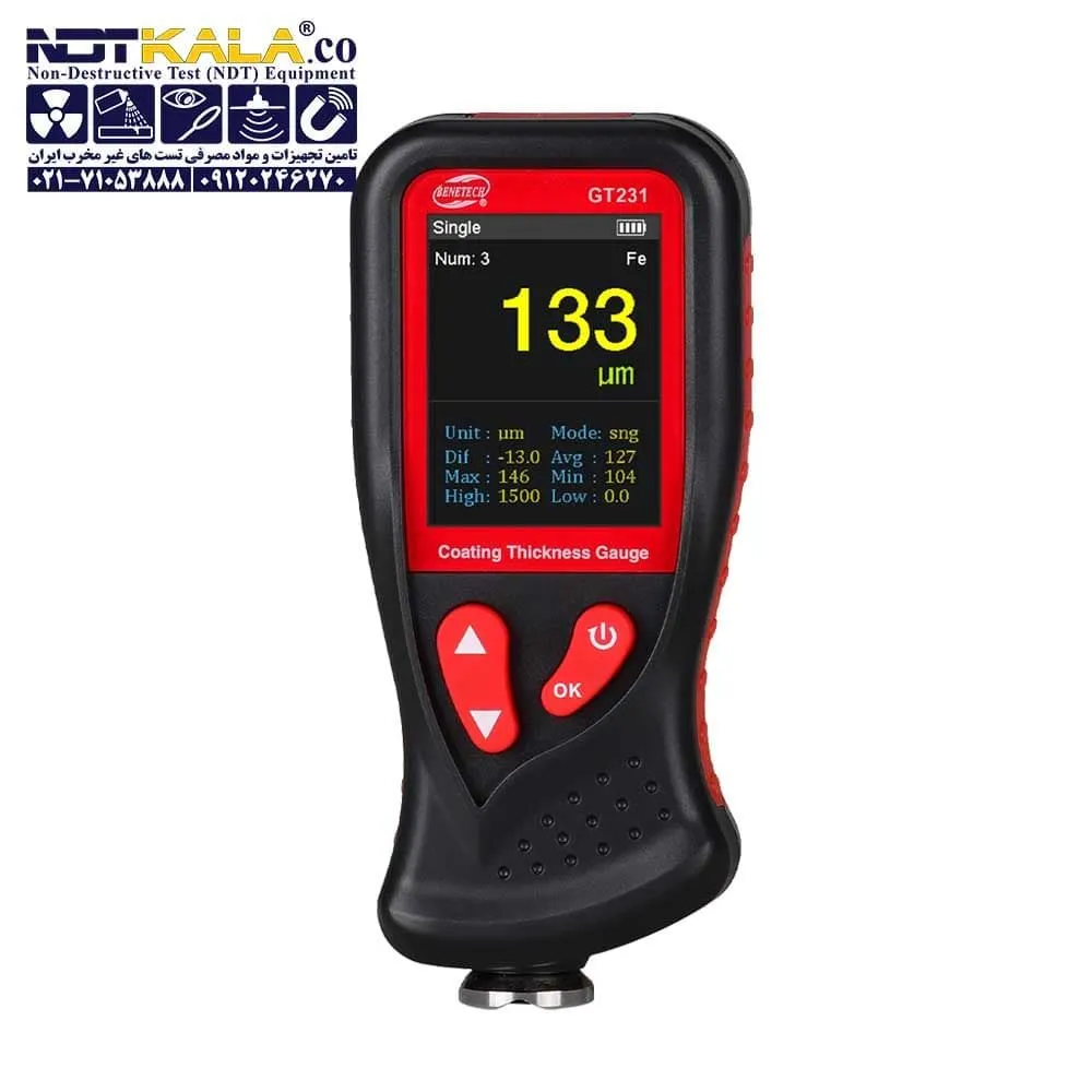 قیمت دستگاه ضخامت سنج رنگ بنتک Coating Thickness Guage GT231