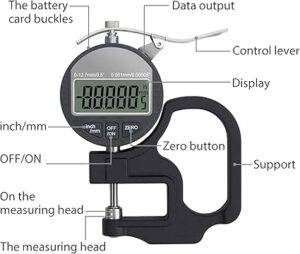 ضخامت سنج ورق برند اچ اند جی Digital Thickness Gauge