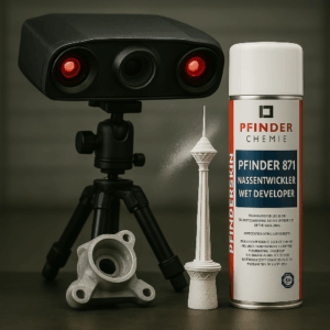 خرید قیمت ارزانترین باکیفیت ترین اسپری اسکنر سه بعدی دندانی صنعتی معکوس PFINDER DEVELOPER 871