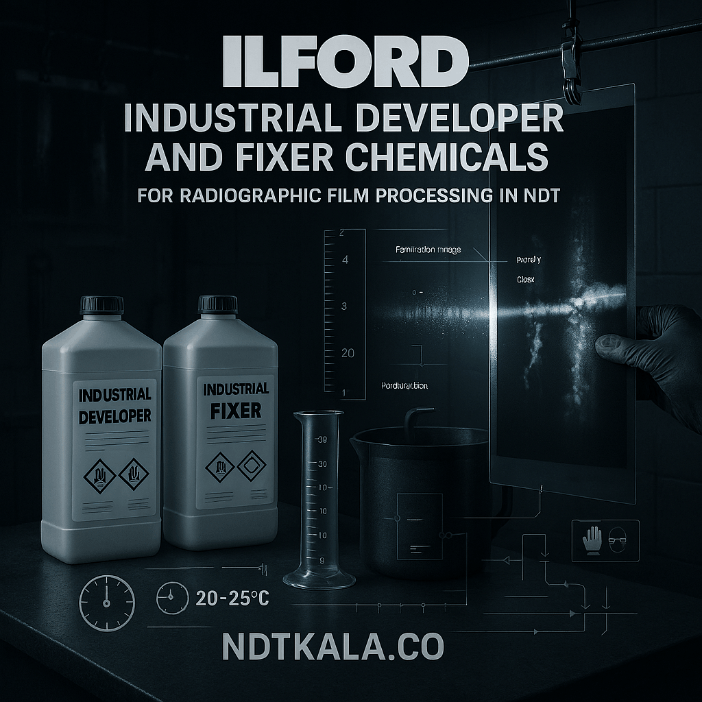 راهنمای جامع داروی ظهور و ثبوت صنعتی ایلفورد (ILFORD) برای تست‌های غیرمخرب (NDT)