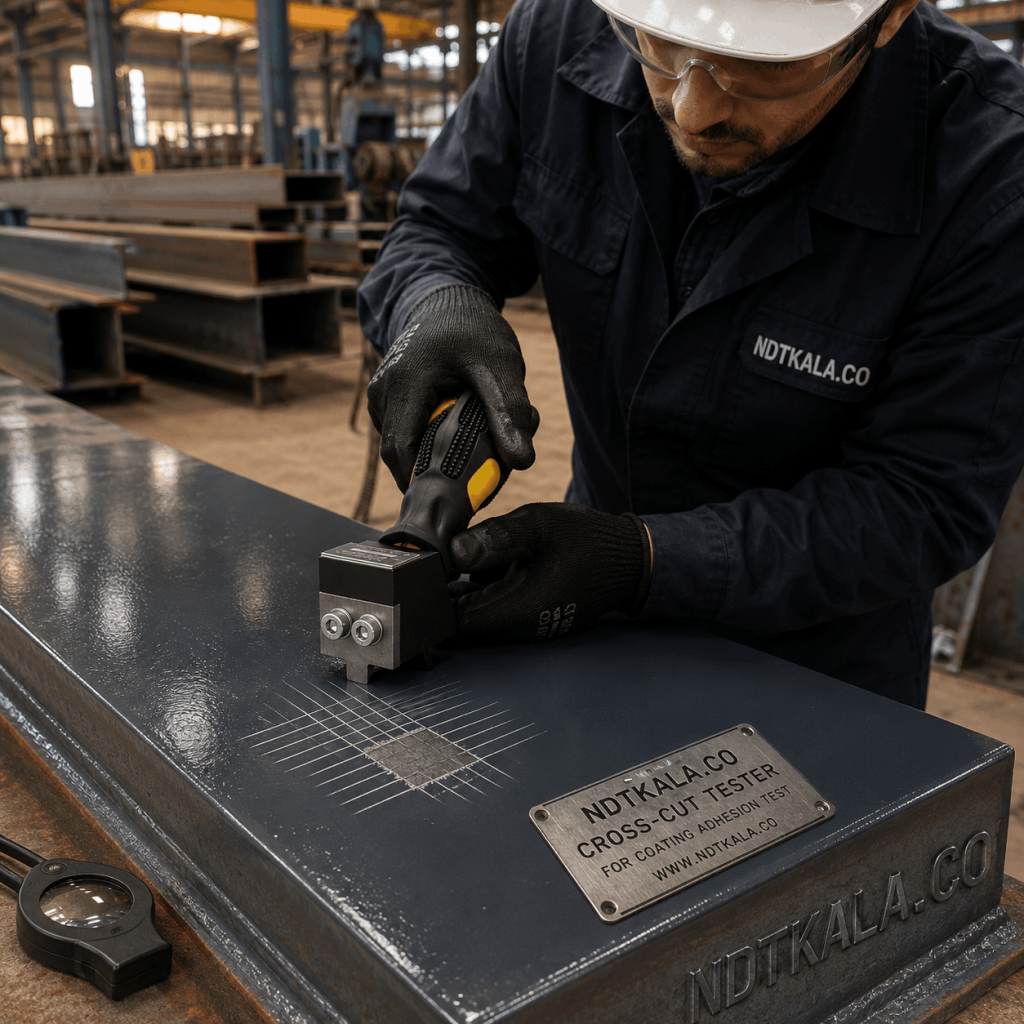 تست کراس کات چیست؟ آموزش کامل آزمون چسبندگی ASTM و ISO
